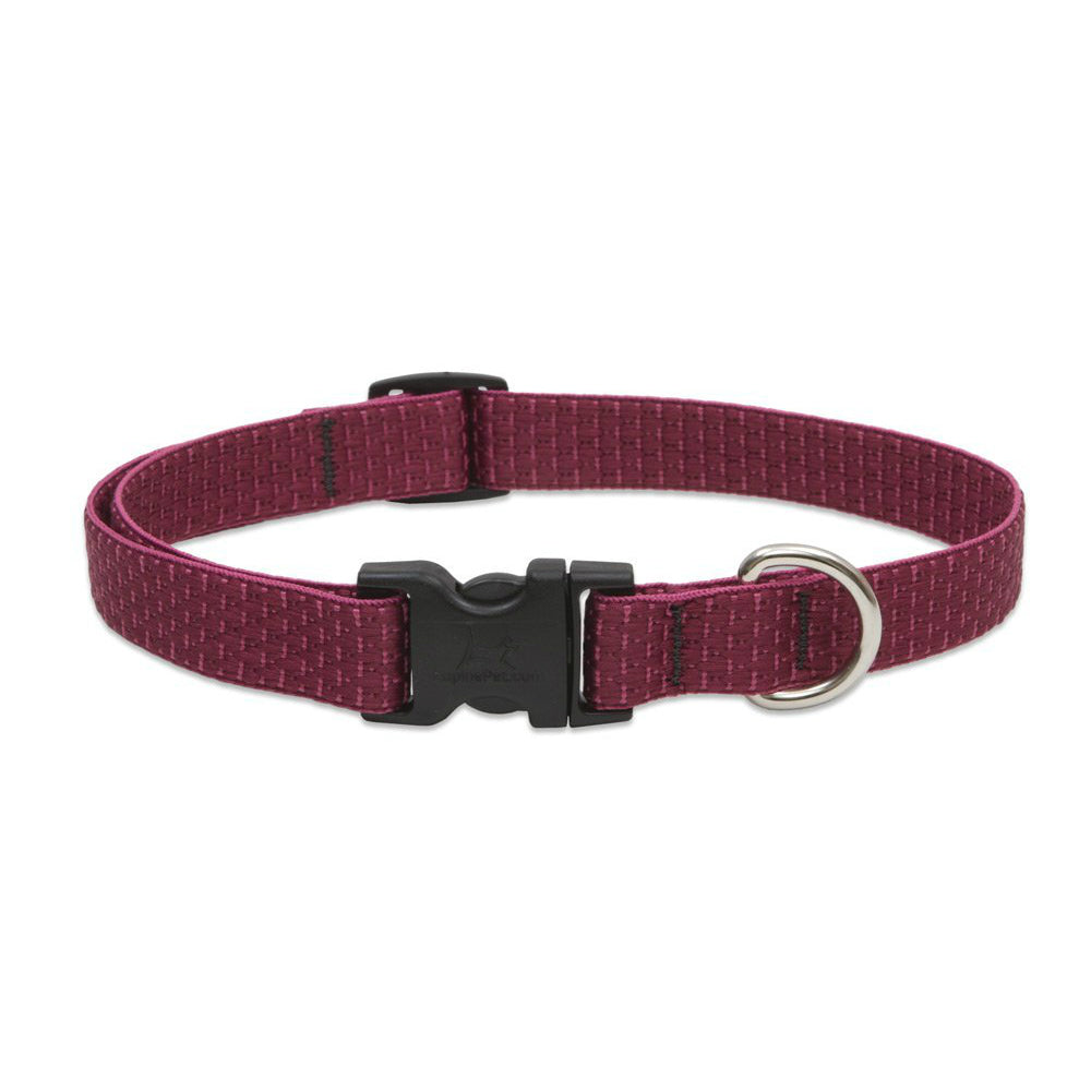 Lupine 36902 ECO Adjustable Collar for Medium Dogs, Berry, 3/4" x 13-22"