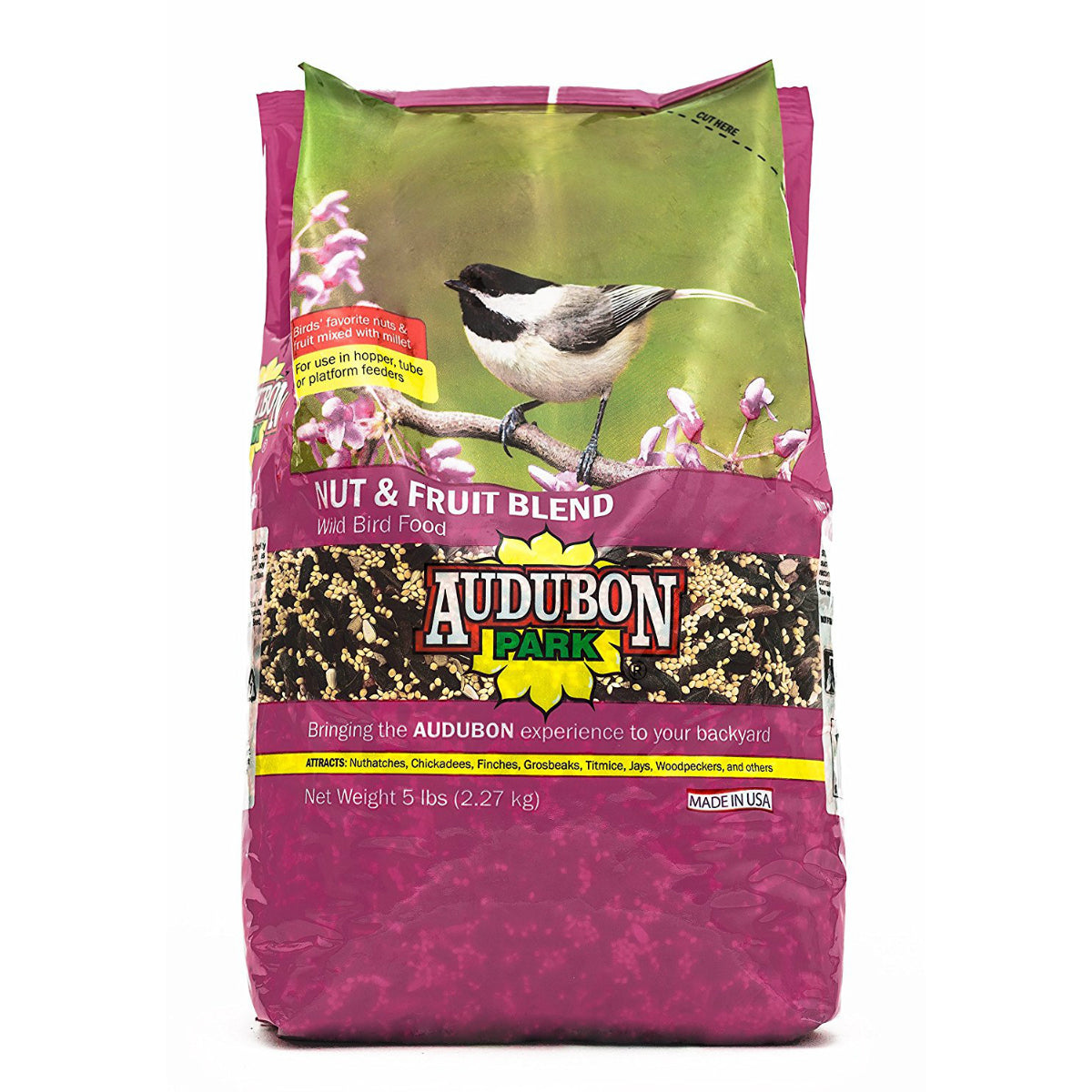 Audubon Park 12226 Fruit & Nut Wild Bird Food, 5 Lbs