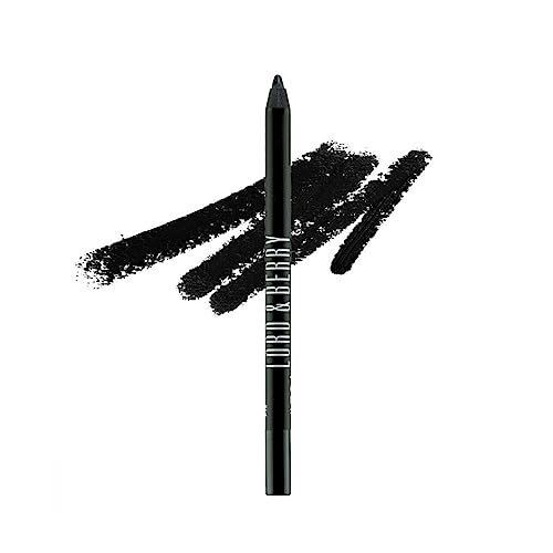 Lord & Berry SMUDGEPROOF Eye Liner - Soft & Creamy VEGAN Formula, Long Lasting Morning to Night Waterproof Eyeliner Pencil, Easy to Use Eye Makeup - Black Eyeliner