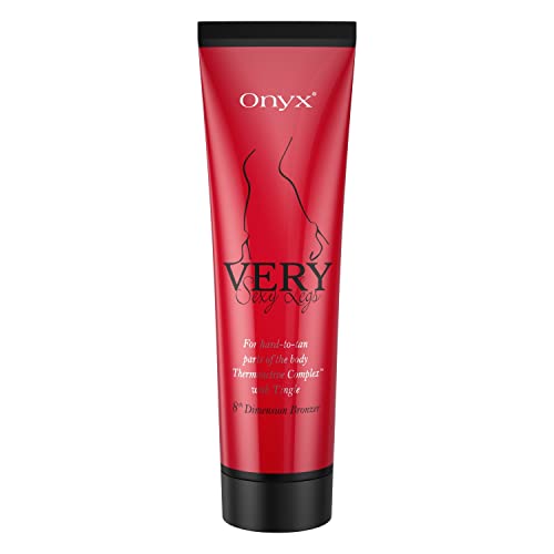 Onyx Very Sexy Legs Tingle Indoor Tanning Bed Lotion - Premium Outdoor Tanning Lotion with Bronzer for Legs & Hard-To-Tan Body Parts - Thermoactive Complex - Hot Tingle Tanning Formula for Women