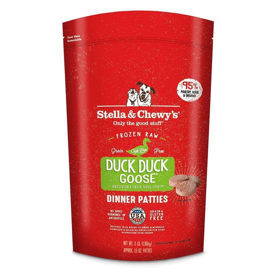 Stella & Chewy's Raw Frozen Duck Duck Goose Dinner Patties for Dogs