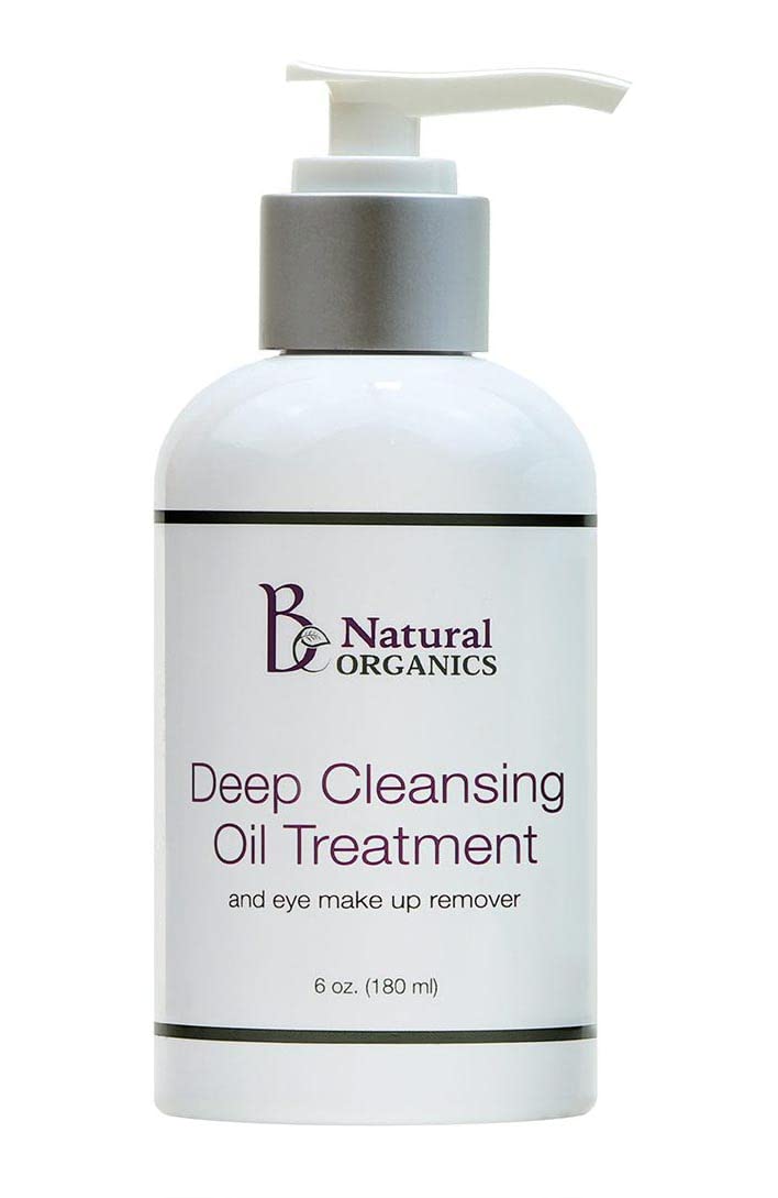 Be Natural Organics Deep Cleansing Oil Treatment and Eye Makeup Remover 6 Oz (180 ml)
