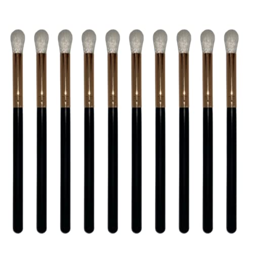 The Lash Co. 10 pcs LONG HANDLE LASH WASH CLEANSER BRUSHES BLACK (soft bristles unlike most bulk brushes) 10 Count (Pack of 1)