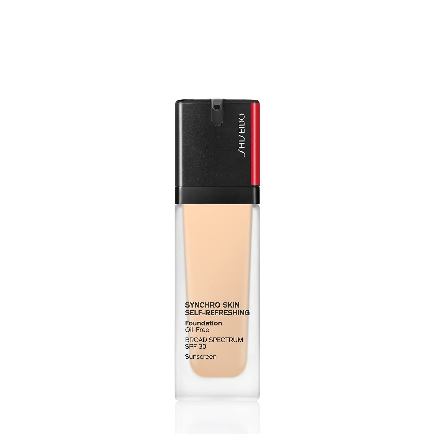 Shiseido Synchro Skin Self-Refreshing Foundation SPF 30, 130 Opal - Medium, Buildable Coverage + 24-Hour Wear - Waterproof & Transfer Resistant - Non-Comedogenic