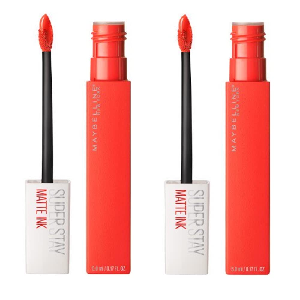Pack of 2 Maybelline New York SuperStay Matte Ink Liquid Lipstick, Heroine # 25, 0.15 pounds