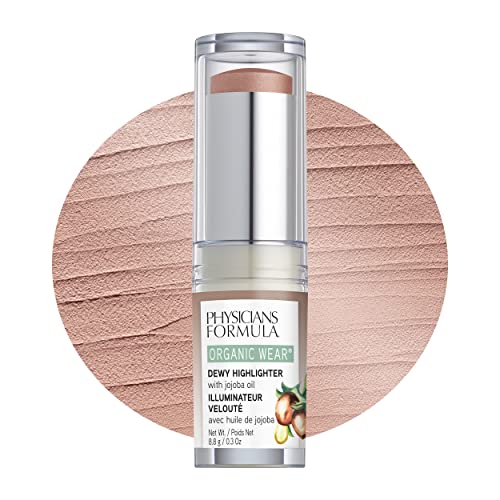 Physicians Formula Organic Wear All Natural Dewy Highlighter Stick Makeup, Makeup Honey Dew, Dermatologist Tested