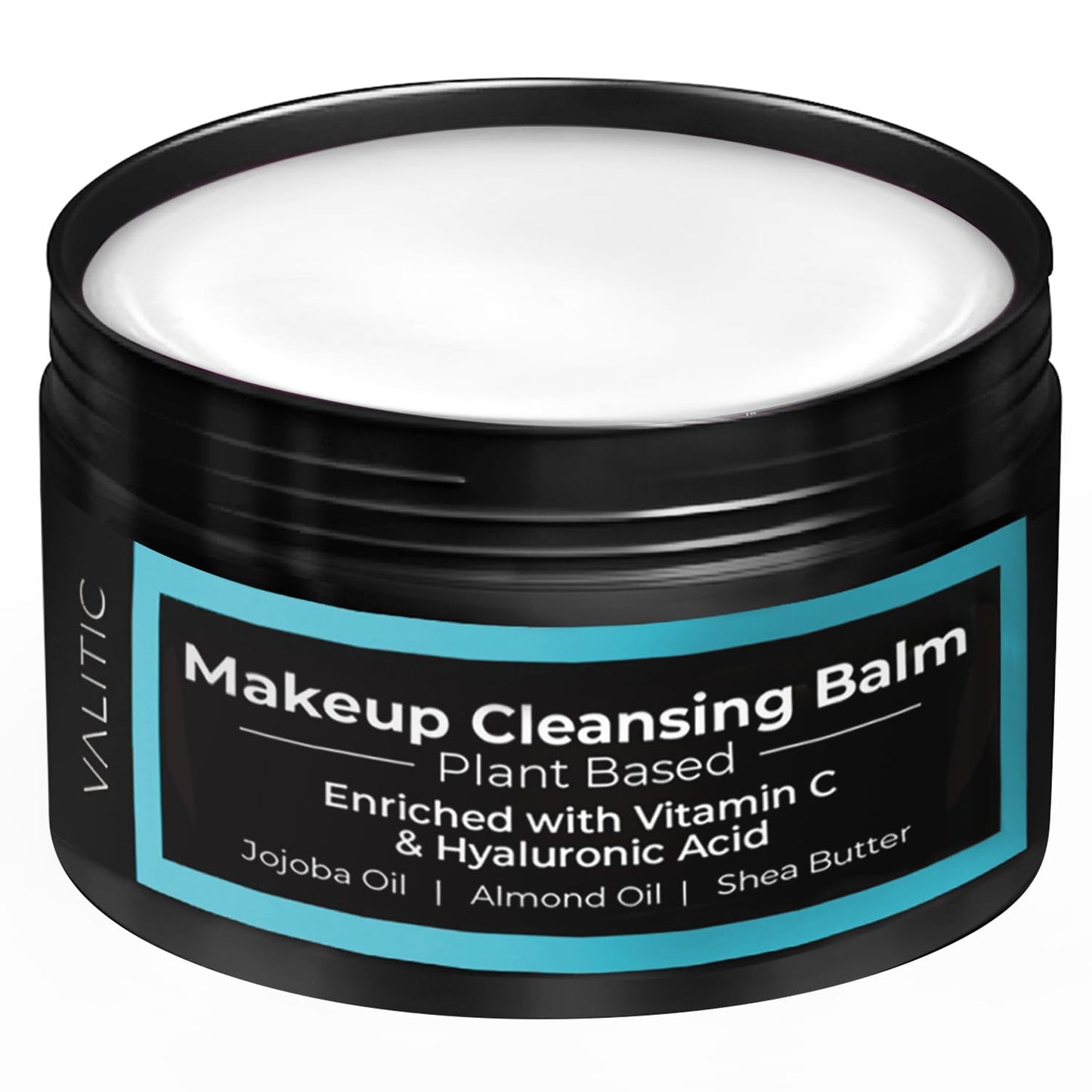 VALITIC Cleansing Balm Makeup Remover - Plant Based Deep Cleanses Pores - Almond oil, Jojoba oil, Shea butter, Vitamin E, Vitamin C & Hyaluronic Acid - 3.53 oz, 100g