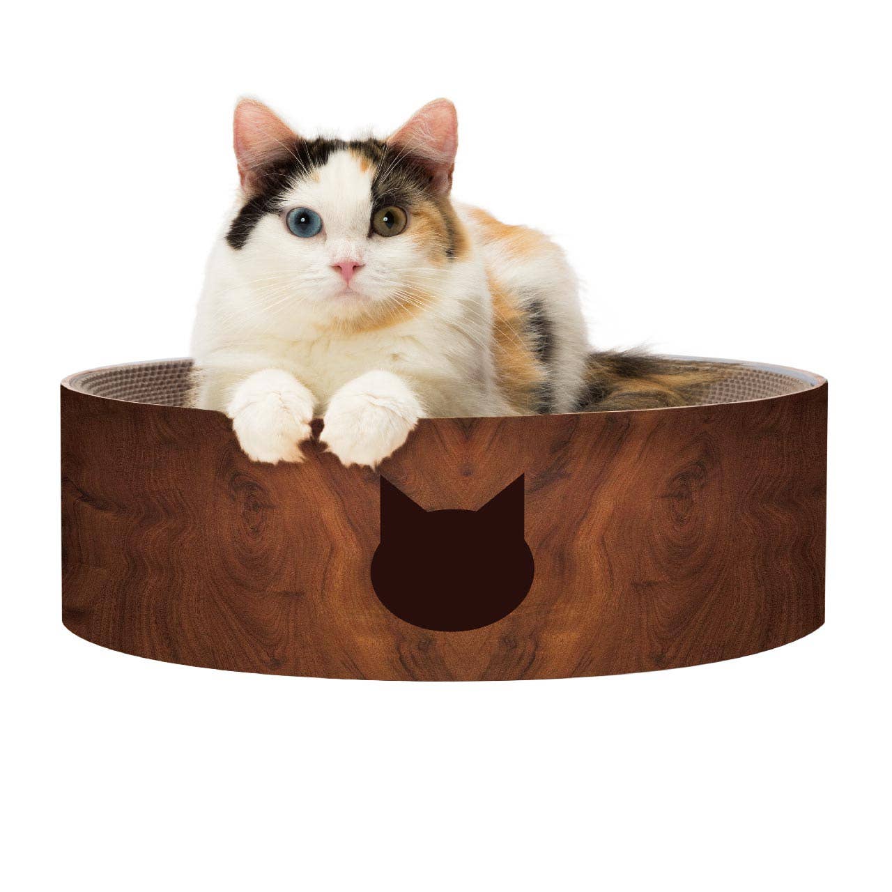 Cozy Cat Scratcher Bowl Dark Cherry Large