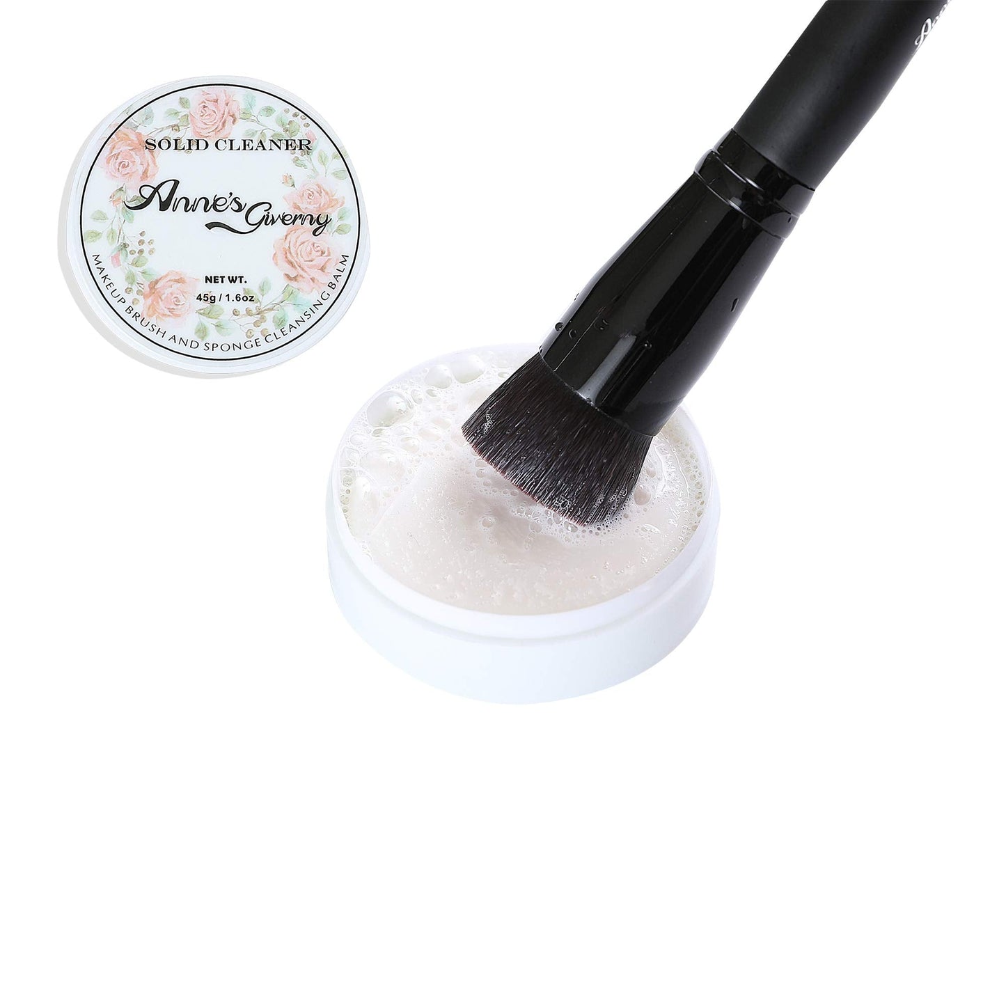 ANNE'S GIVERNY Liquid Foundation Brush with Solid Cleaner Soap