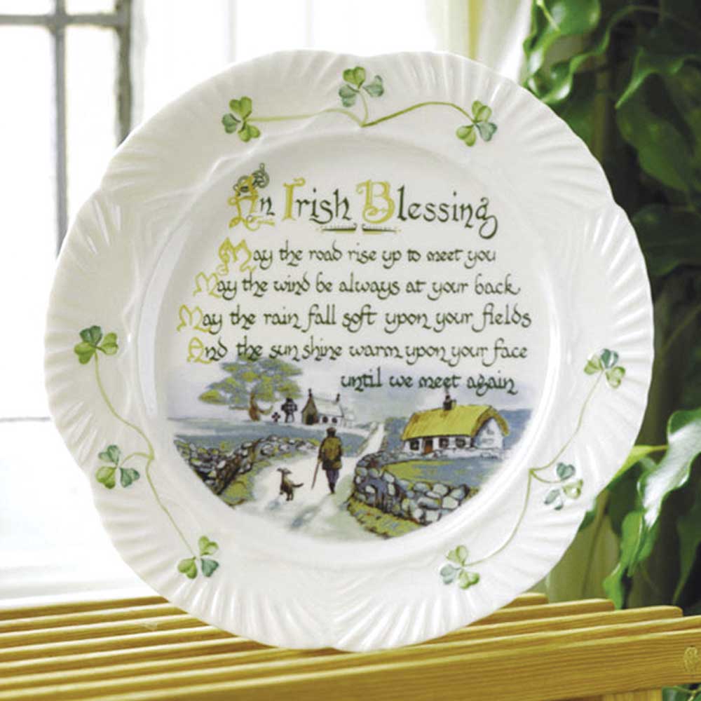 Belleek Classic Irish Blessing Plate