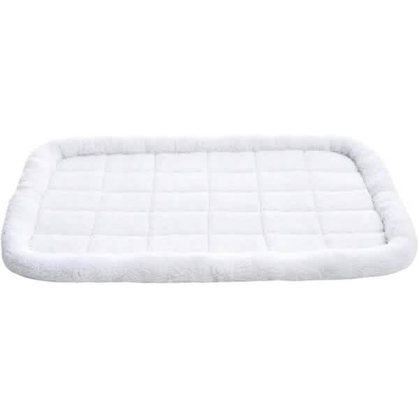 Amazon Basics Faux Sherpa Padded Bolster Pet Bed
