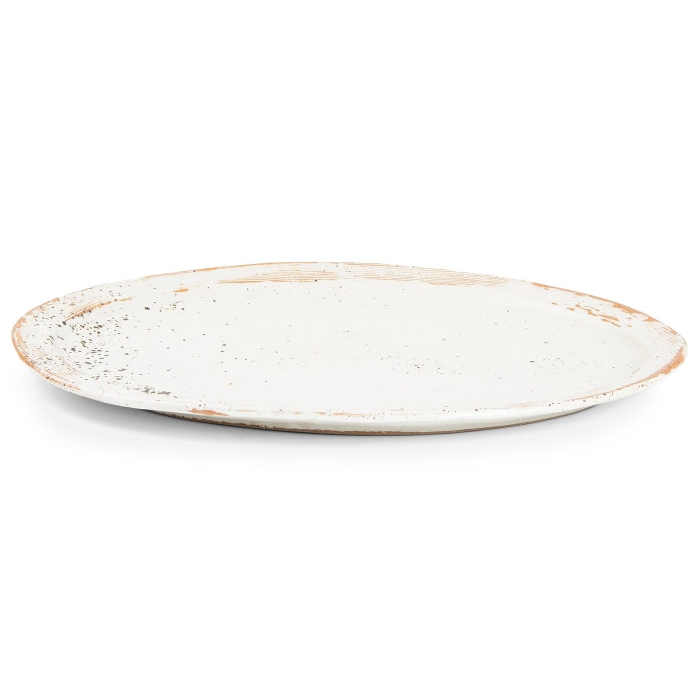 Blue Pheasant Dawson Serving Platters (Pack of 2) - Rustic White Decor