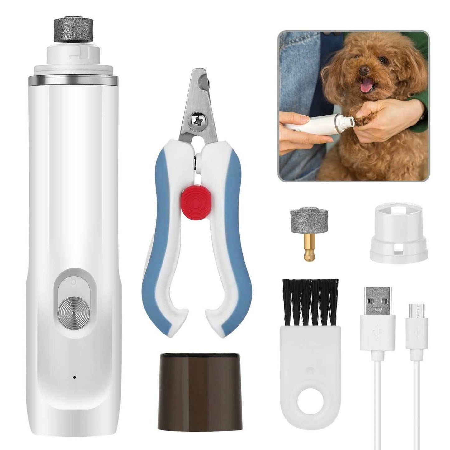 Ownpets Rechargeable Pet Nail Clipper Tool Kit