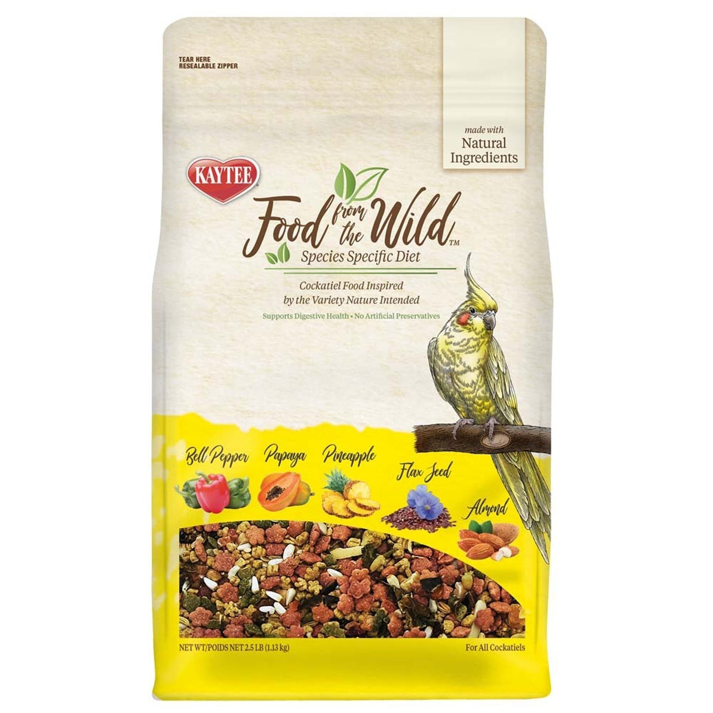 Kaytee Food from the Wild Cockatiel 2.5 lb.