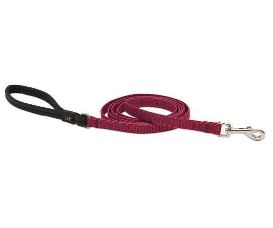 Lupine 36939 ECO Padded Handle Small Dog Leash, Berry Pattern, 1/2" x 6'