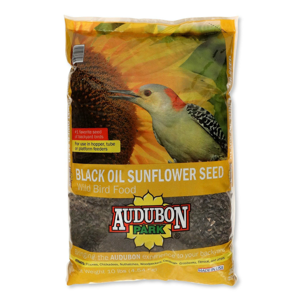 Audubon Park 12261 Black Oil Sunflower Seed Wild Bird Food, 10 Lbs