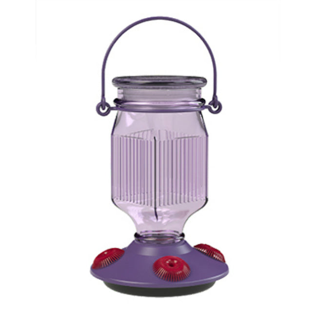 Perky-Pet 9101-2 Top Fill Glass Hummingbird Feeder, Lavender Field, 16 Oz