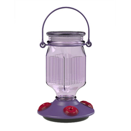 Perky-Pet 9101-2 Top Fill Glass Hummingbird Feeder, Lavender Field, 16 Oz