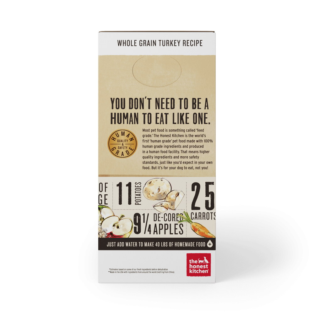 The Honest Kitchen Whole Grain Turkey Recipe Dehydrated Dog Food
