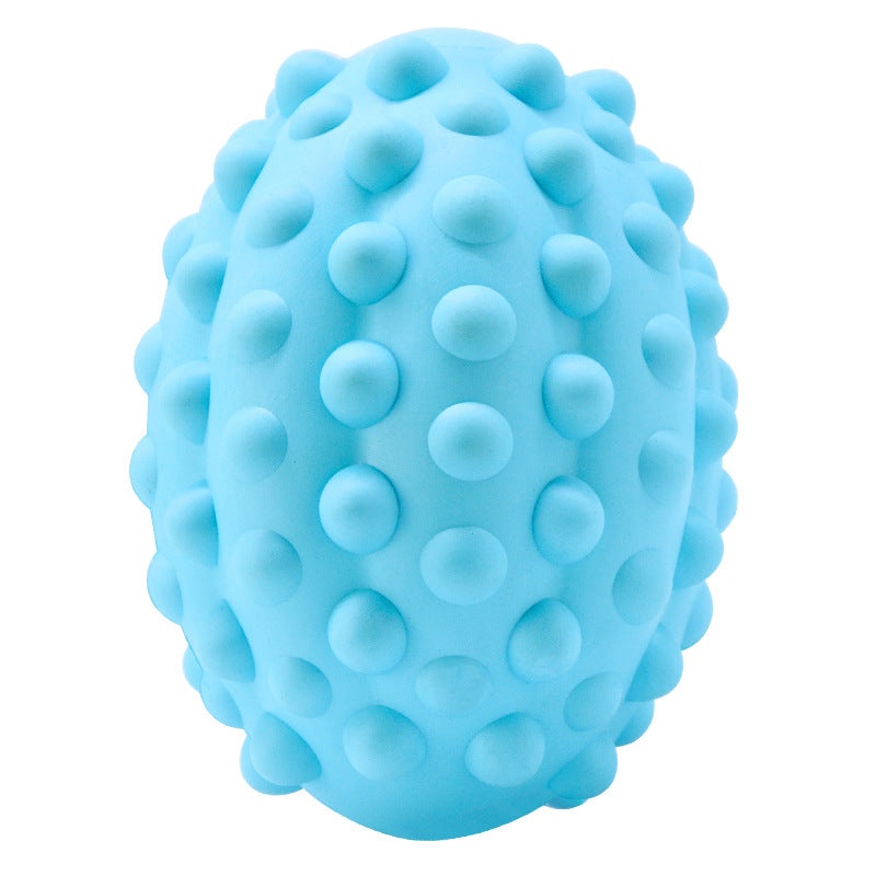 Pet Toy Rubber Bump Rugby Vocal Resistance Bite Wear