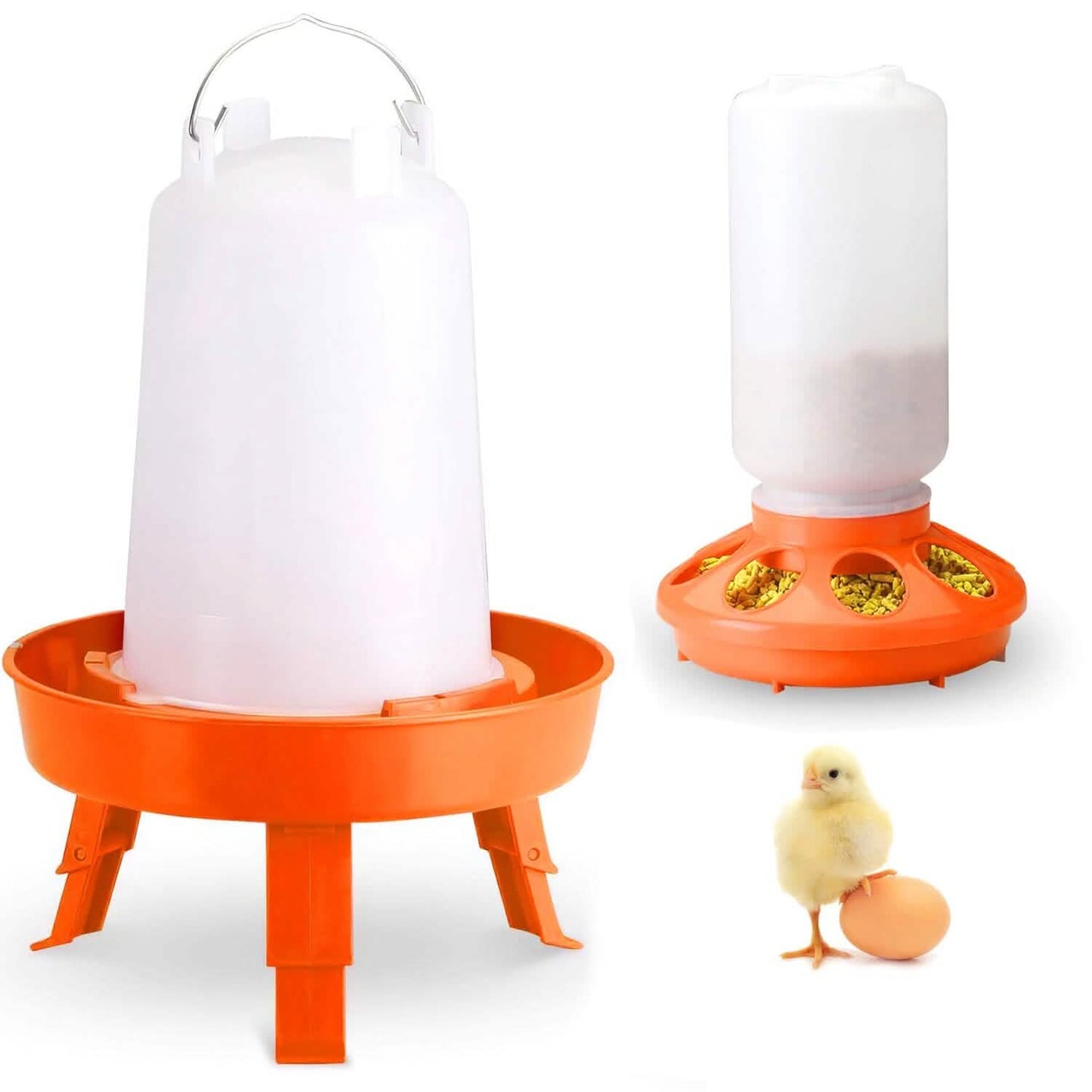1.5L Chicken Feeder Adjustable Height Waterer Set