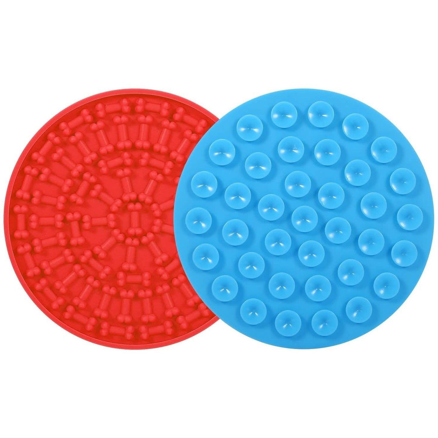 2-Pack: Dog Lick Pad Pet Shower Grooming Slow Feeder Distraction Mat