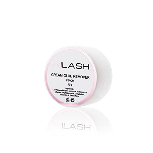 M LASH - Cream Glue Remover - Effortless Lash Removal - Professional Eyelash Extensions Cream Remover for Gentle and Effective Dissolving - Safe and Easy Removal Solution - Peach Scent 15g