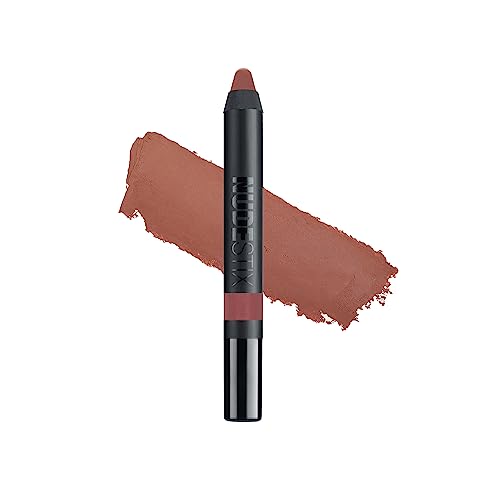 Nudestix Intense Matte Lip + Cheek Pencil, Lipstick + Lip Liner + Cheek Blush Tint, Multi Use Makeup for Long Lasting Color, Smooth Coverage, Shade: Purity