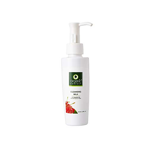 Organic Harvest Cleansing Milk, Helps in Deep Cleansing of the Skin, & PeTA Certified, Paraben & Sulphate Free - 100ml