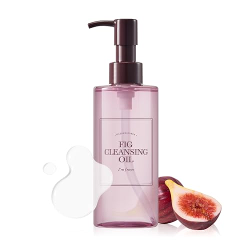 I’m From Fig Cleansing Oil, Korean daily makeup remover for face, 5% Fig oil water, 8 types of vegetable oil for sensitive skin, Hydrating Korean oil cleanser, blackheads