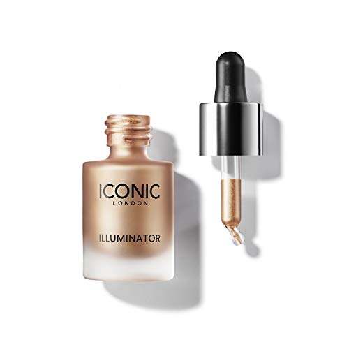 ICONIC LONDON Illuminator | Liquid Highlighter for a Radiant Glow, Cruelty-Free, Vegan Makeup, ORIGINAL (Champagne Shimmer) 13.5ml / 0.45 fl oz