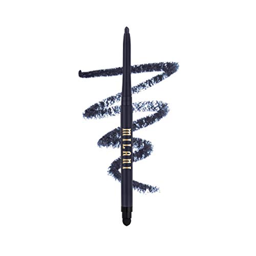 Milani Stay Put Eyeliner - Femme Fatale (0.01 Ounce) Cruelty-Free Self-Sharpening Eye Pencil with Built-In Smudger - Line & Define Eyes with High Pigment Shades for Long-Lasting Wear