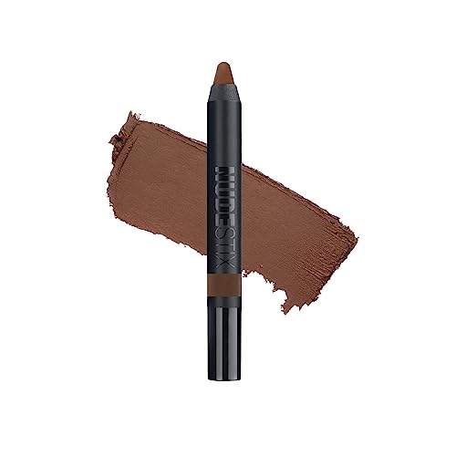 Nudestix Magnetic Matte Eye Color Pencil, Eyeshadow + Eyeliner + Eyelid Primer, Cream Makeup Stick, Long Lasting, Waterproof, Shade: Chocolate