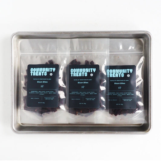 Community Treats - Bison & Blueberry Bites