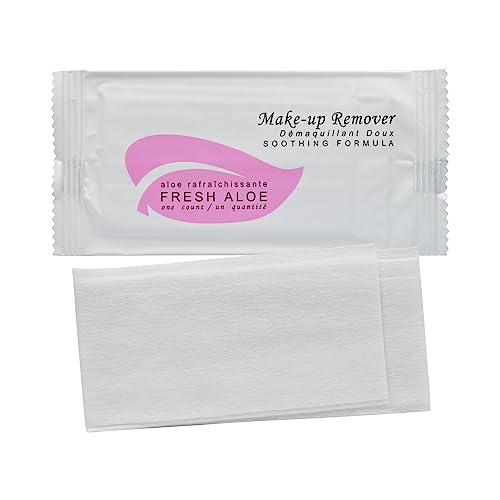 Fresh Aloe Makeup Remover Wipe for Hotel, AirBnB, VRBO, Vacation Rental (Case of 50)