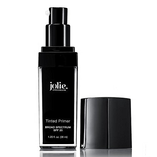 Jolie Tinted Foundation Face Primer SPF 20 Sunscreen, Subtle Radiance/Supreme Hydration - All Skin Types (Medium/Deep)