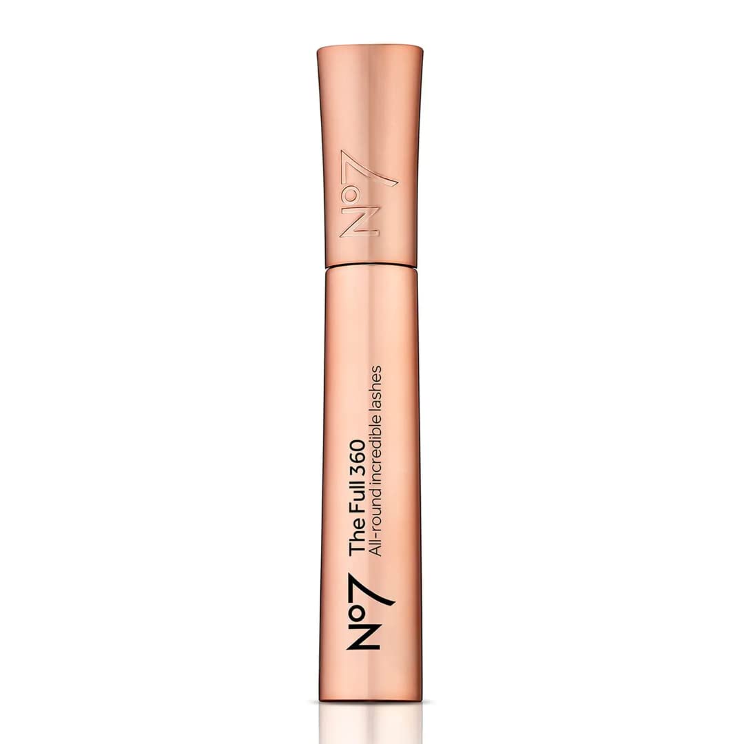 No7 The Full 360 Mascara - Black - Volumizing, Lengthening Mascara for Full, Long Lashes - Clump & Smudge-Free - Up to 24 Hour Wear (7ml)