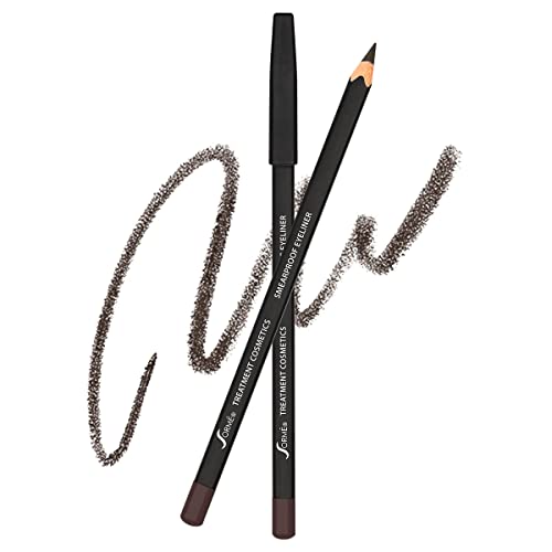 Sorme Treatment Cosmetics Smearproof Eyeliner 0.16oz | Long Lasting Black Brown Waterproof Eyeliner Pencil | Smudge-Proof Waterline Eyeliner | Cruelty-Free and Gentle Pencil Eyeliner