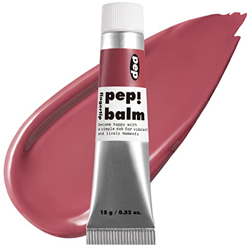 I'M MEME Multi-use Lip and Cheek Tint - Pep! Balm | Wtih Shea Butter, Gift, Liquid Blush and Lip Paint, Travel-Friendly, 003 Pause, 0.52 Oz