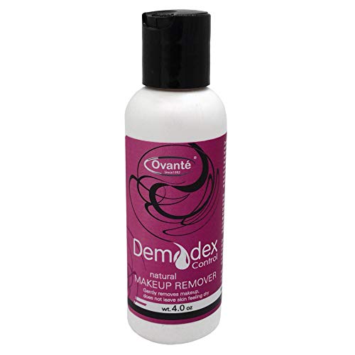 Ovante Demodex Mite Eliminating Face Wash & Make Up Remover With Tea Tree Oil For Human With Demodex Mite, Rosacea, Blepharitis, Itchy Eyelids & Lashes - 4.0 oz