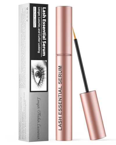 Feyano Eyelash Serum - Natural Comestic Eyelash Growth Serum for Longer, Thicker Lashes & Brows, Boost Lash Growth Serum Vegan & Cruelty-Free-Niacinamide, Centella Asiatica Leaf Extract(5 mLPink)