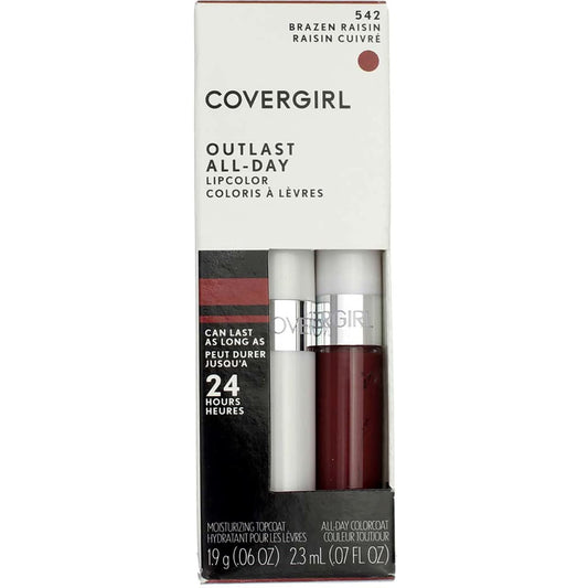 Covergirl Outlast Lipcolor, 542 Brazen Raisin (3 Pack)