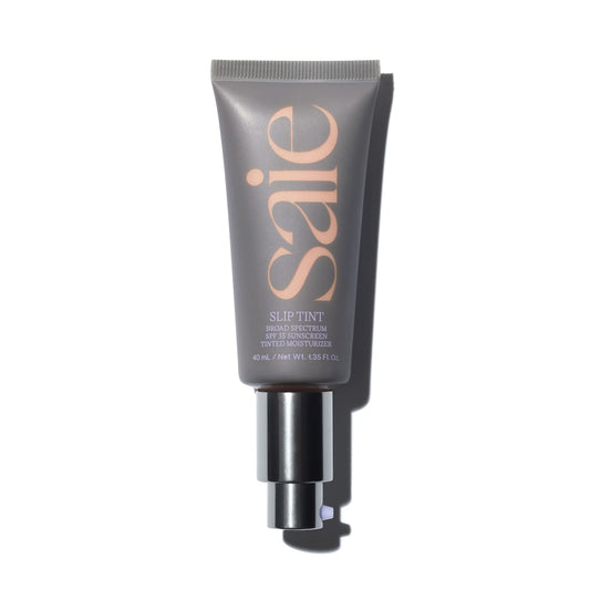 Saie Slip Tint SPF 35 Tinted Moisturizer - Light Coverage Moisturizer + Broad Spectrum Zinc Oxide Sunscreen - Shade Three (1.35 oz)