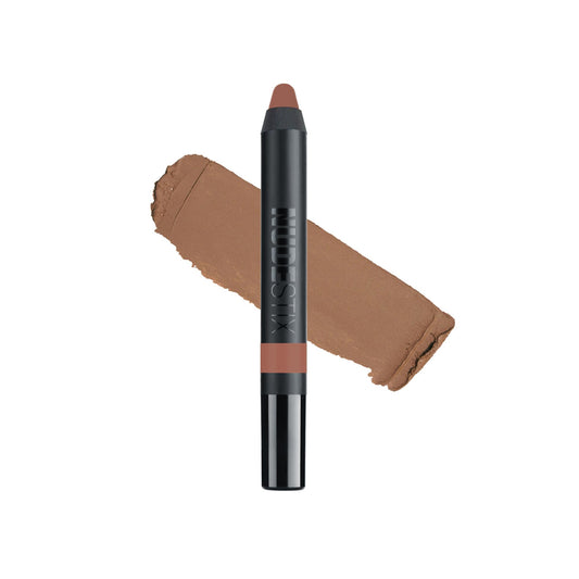 Nudestix Magnetic Matte Lip Color, Lipstick + Lip Liner + Lip Stain, 3-in-1Multi Use Makeup Pencil, Long Lasting Pigment, Kiss Proof, Smudge Proof, Waterproof, Bold Nude Looks, Shade: Vino