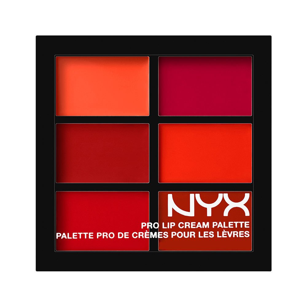 NYX PROFESSIONAL MAKEUP Pro Lip Cream Palette, The Reds, 0.317 Ounce