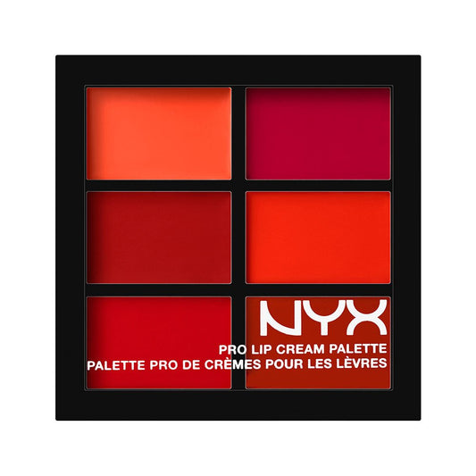 NYX PROFESSIONAL MAKEUP Pro Lip Cream Palette, The Reds, 0.317 Ounce
