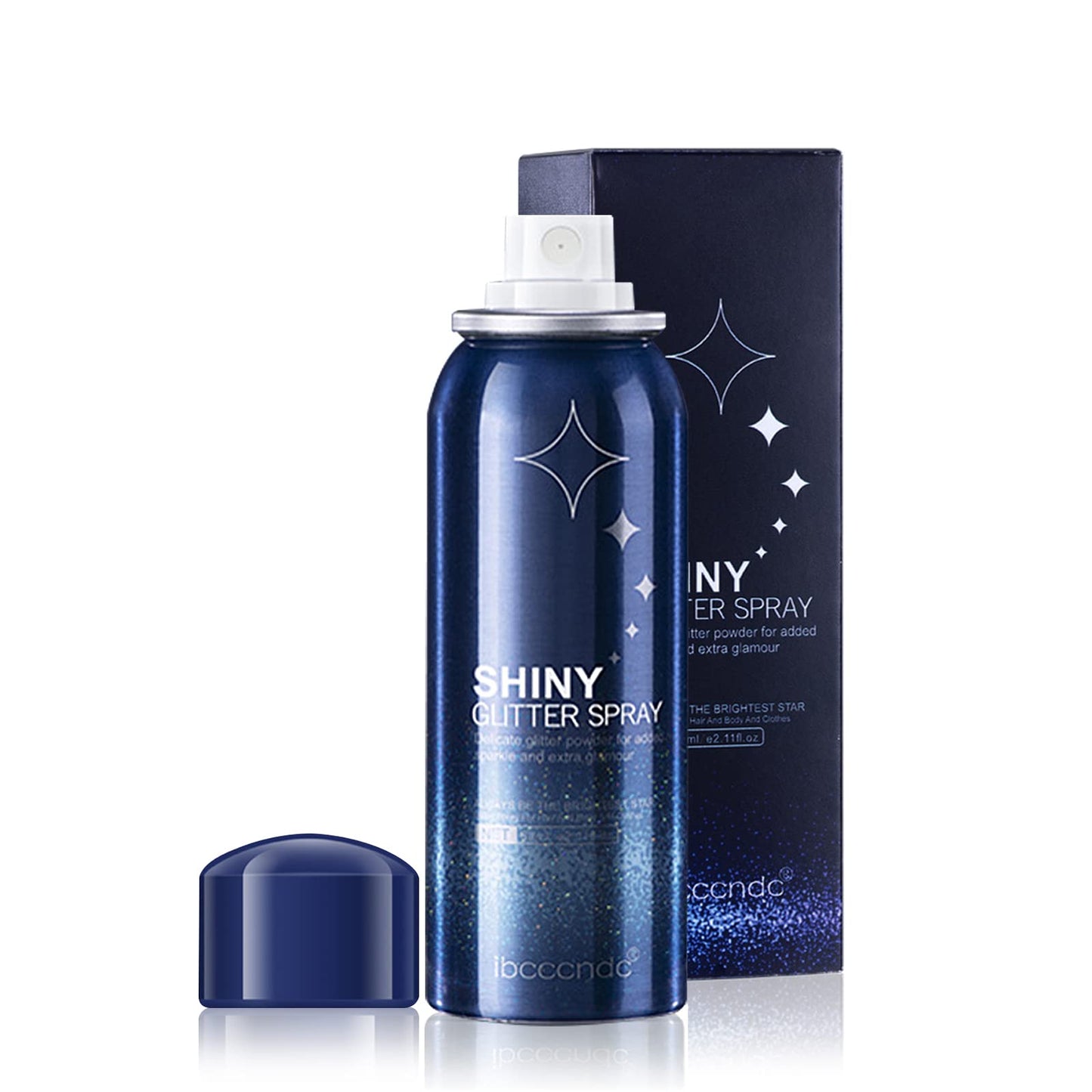 MEICOLY Body Glitter Spray,Glitter Hairspray for Rave Festival Singer Concerts,2.1Oz Shimmer Glitter Hair Spray,Waterproof Sparkle Glitter Spray for Hair and Body,Nightclub Starry Glitter,Prom,Party