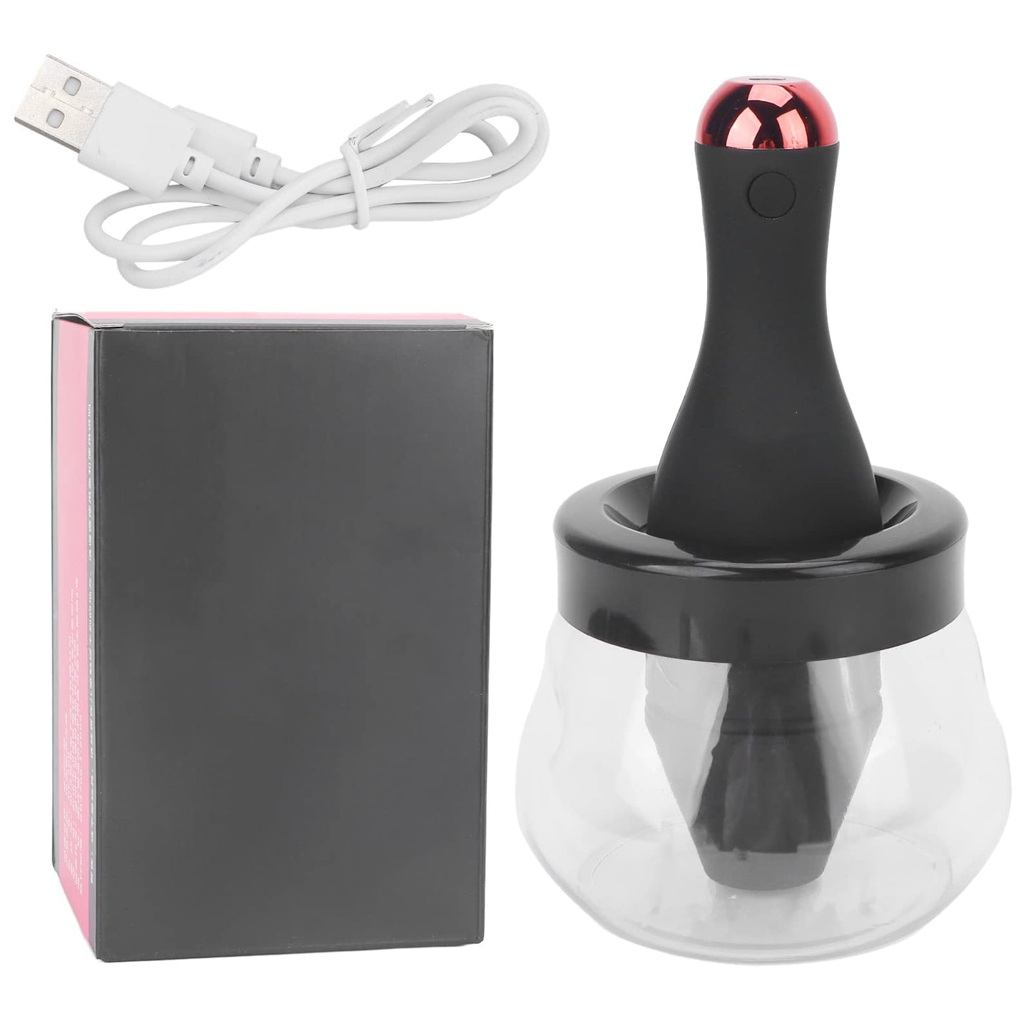 Makeup Brush Cleaner, Rechargeable Brush Cleaner Spinner, Large Capacity Battery Electric Brush Cleaner Machine, Quick Dry Automatic Brush Cleaner Spinner