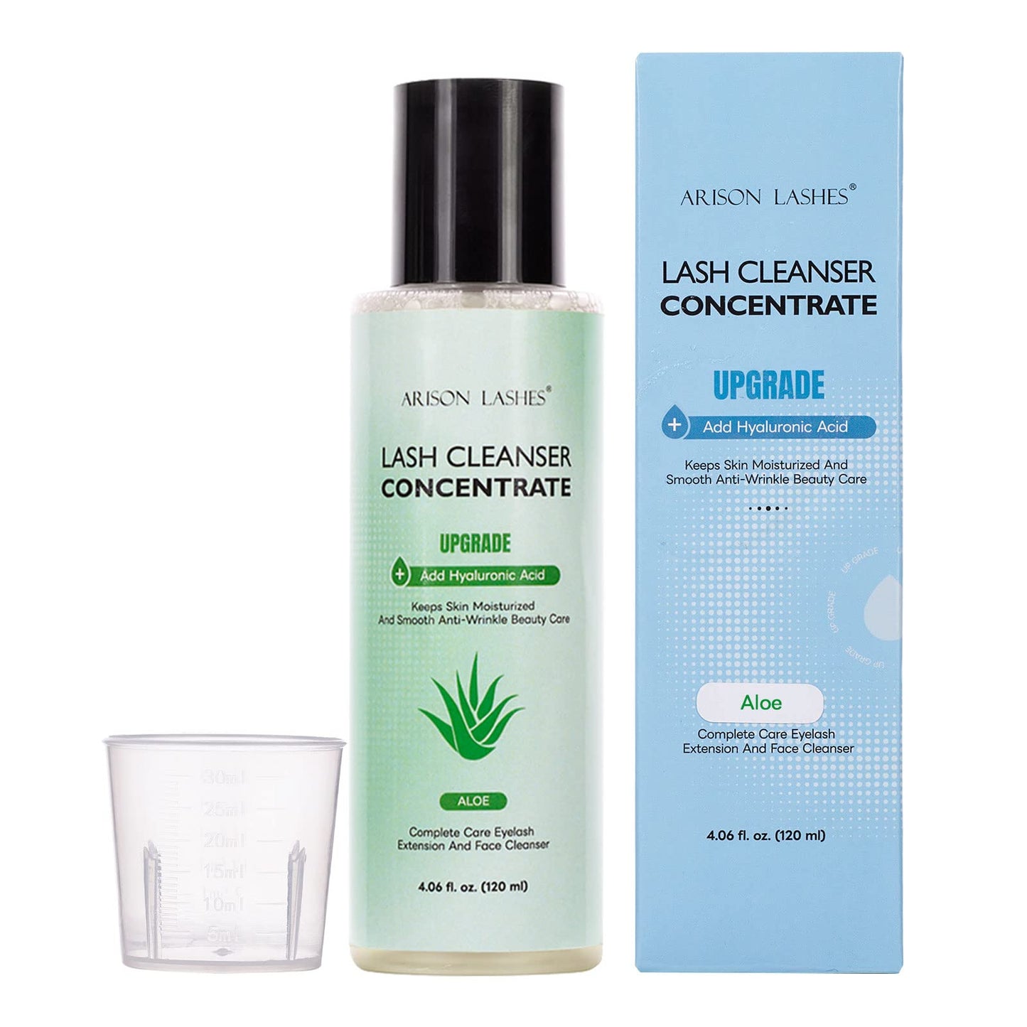 Lash Shampoo Concentrate 120ml Prolong Lash Cleanser Concentrate Eyelash Wash for Lash Extensions, Non-irritation for Sensitive Lash Extension Cleanser-Makes 12 Bottles 60ml Lash Shampoo