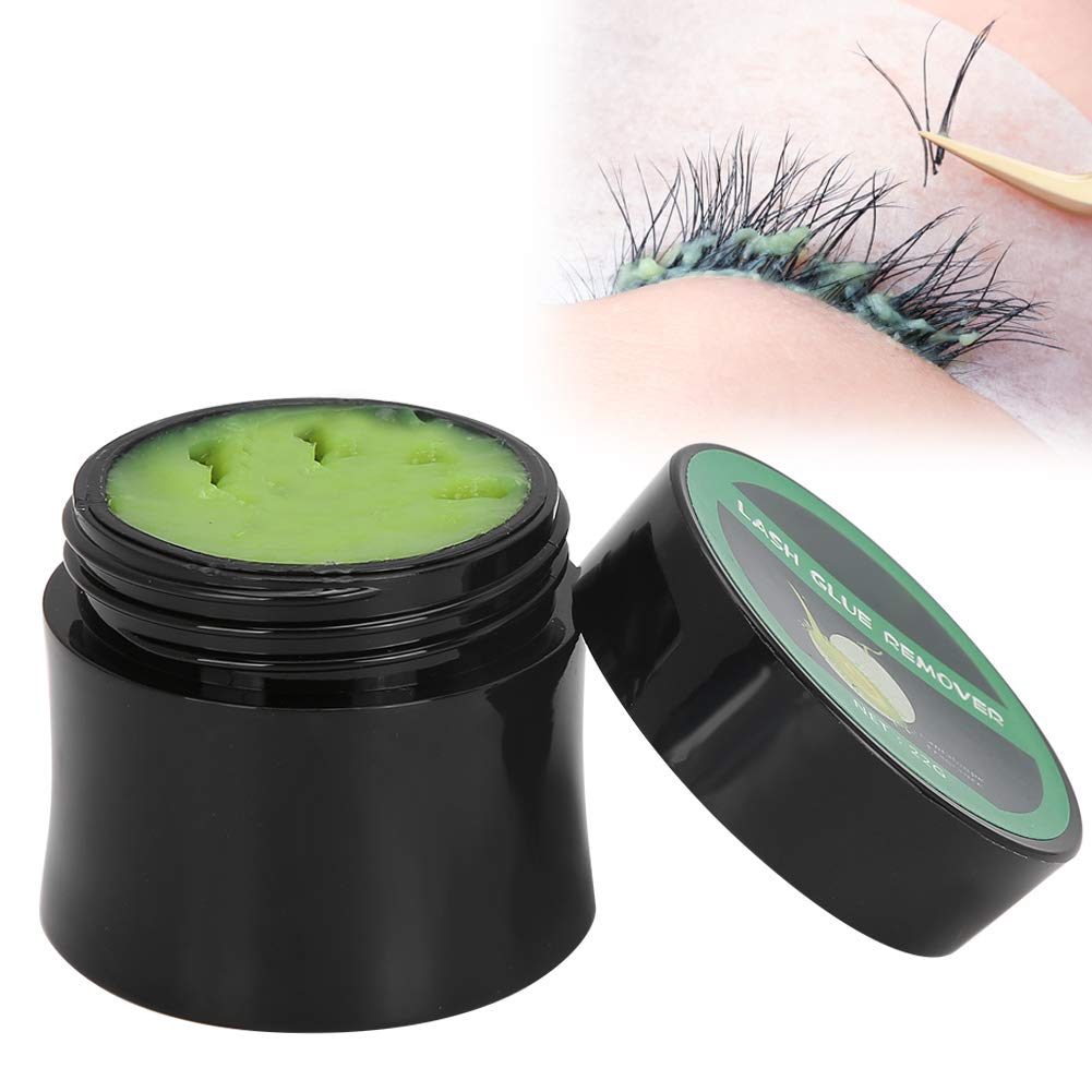 Eyelash Glue Remover, Fruit Flavor Eyelash Extension Glue Remover Non Irritating Removal Cream Makeup Tool 22g